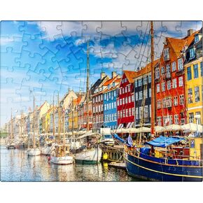 MyPuzzle Nyhavn Harbour في وسط كوبنهاغن ، الدنمارك - Premium 1000 قطعة بانورامزو للبالغين