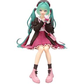 Furyu Hatsune Miku Noodle Stopper PVC Statue Autumn Date Pink Colour Various 14 cm