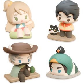 My Time at Sandrock Series Collectible Figures - Fang, Logan, Unsuur, Nia - Cute PVC Figures Toy Set (4Pcs)