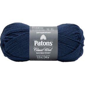 Patons Classic Wool Yarn, Navy Blue