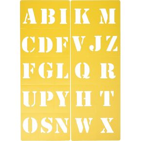 Darice 121729 Block Style Font العلوي الحالة الأبجدية ، 2 بوصة