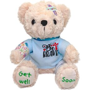 Breast Cancer Survivor Teddy Bear Stuffed Animal – Breast Cancer Gifts for Women, 8" Breast Cancer Awareness Stuffed Bear Plush Toy with Pink Ribbon Hat, Breast Cancer Comfort Gifts | I'm a Survivor in Kuwait