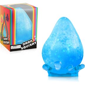 Fidget Toys Dream Squishy Drop, Stress Cube Squishies Anxiety Stress Relief, Ice Squishy Stress Cube-Drop Malt Sugar Balls, Sensory Ball for Kids with Autism (Orange, 1)