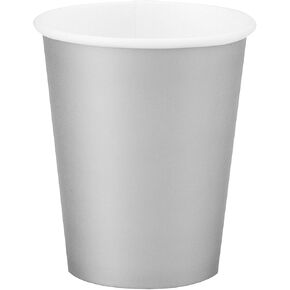 Creative Converting Silver Disposable Paper Cups 23cm - 24 Pcs