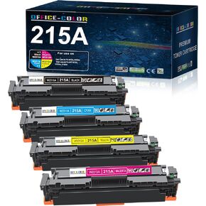 تعمل خراطيش الحبر 215A مع HP Color Laser Pro M182NW M183FW M182 M183 M155 Series Ink (Black Cyan Yellow Magenta 4 Pack)