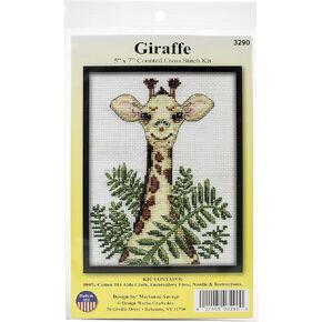 تصميمات التصميم الحرف Crossstitch Kit 5x7 Giraffe