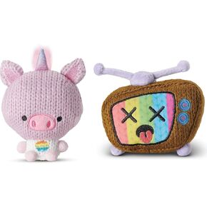 لعبة متماسكة 4 بوصة Oinkie & Telly ، ألعاب أفخم محشو اللطيفة.