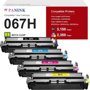 متوافق مع خرطوشة الحبر المتوافقة مع Canon 067 067H CRG-067H MF656CDW TONER CARTRIDGE CANON LBP632CDW LBP633CDW MF653CDW MF654CDW MF656CDW (4 pack)