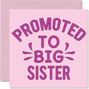 Stuff4 New Baby Card Unisex - Promoted To Big Brother - Congratulations Baby Cards Newborn, Well Done Congrats New Cards, Welcome To The World Home Gifts, 145mm Greeting Cards for Him