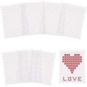 FreeBloss 8pcs Cross Stitch Blanks Blanks acrylic flanks for Embroidery Cross Stitch Supplies لممارسة خياطة الخشب عبر غرزة النسيج