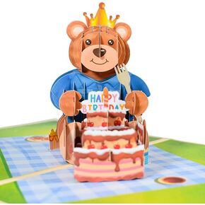 Funny Dog Birthday Pop Up Card, 3D Dog Happy Birthday Pop-Up Cards for Dog Lover, Kids, Mother, Father, Grandma, Grandpa, Wife