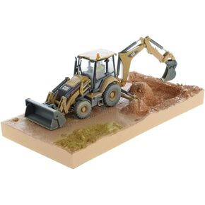 Diecast Masters 1:50 Scale Caterpillar 420F2 IT Backhoe Loader | Weathered Series Cat Trucks & Construction Equipment Model 85755