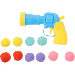 POPETPOP 1 Set Cat Ball Toy Launcher, Fuzzy Balls Launcher for Cat, Cat Balls Fetch Toy for Bored Indoor Cats, Kitten Playing Chasing