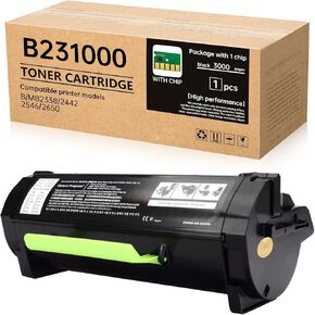 B231000 عالية العائد خرطوشة الحبر الأسود المتوافقة مع خرطوشة الحبر Lexmark B231000 لـ B2338 ، B2442 ، B2546 ، B2650 ، MB2338 ، MB2442 ، MB2546 ، MB2650 Laser Laser (مع Chip)