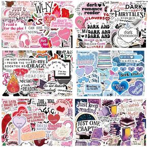 600PCS Book Stickers for Kindle,Bookish Mixed Stickers Pack,Vinyl Reading Decals for for Water Bottle Laptop,Readers Gift in Kuwait