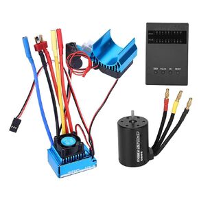 VGEBY MOTOR ESC ، 45A/60A/80A/120A سبيكة 1:10 مقياس التحكم عن بُعد محرك ESC مجموعة ESC -3650 محرك 4300KV + ESCLING SANT + CARTAL