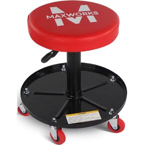 MaxWorks 80771 مقعد دوار هوائي/زاحف مع ارتفاع قابل للتعديل - سعة 350 رطل