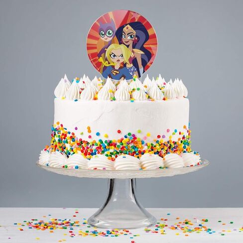 Acrylic DC Super Hero Girls Girl Group Cake Topper Party Decoration for Wedding Anniversary Birthday Graduation in Saudi Arabia