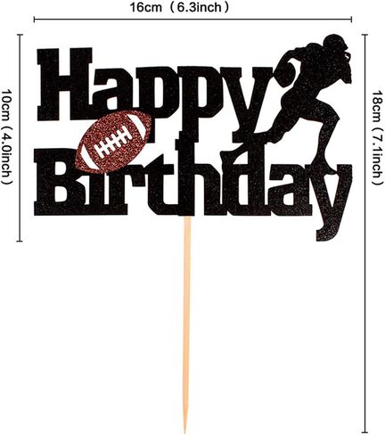 Glitter Happy Birthday Cake Topper Volleyball Sport Game Themed Birthday Party Supplies Decoration for Kids Boys Girls Baby Shower in Saudi Arabia