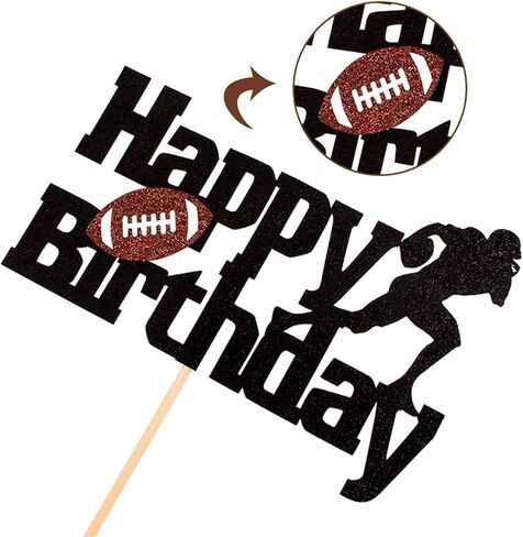 Glitter Happy Birthday Cake Topper Volleyball Sport Game Themed Birthday Party Supplies Decoration for Kids Boys Girls Baby Shower in Saudi Arabia
