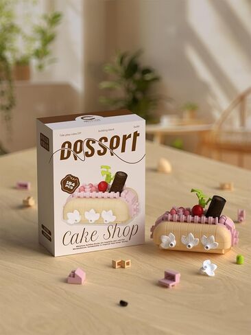 9 Set Creative Mini Cake Building Blocks Toy - DIY Dessert Food Series Perfect for Home Decoration and Art Collection Office Decor in Saudi Arabia