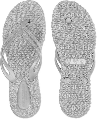 ILSE JACOBSEN HORNBAEK Women's Cheerful 13 Wedge Flip Flop (Army, 8) in Saudi Arabia
