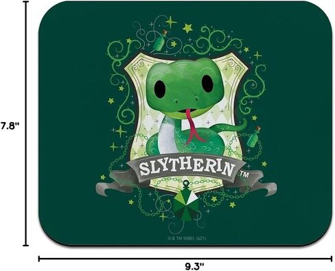 Harry Potter Chibi Slytherin Crest Low Profile Thin Mouse Pad Mousepad in Saudi Arabia