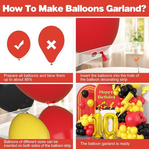 عيد ميلاد السابع من البالونات الصفراء الصفراء الأسود ، موضوع الرسوم المتحركة برقم 7 ، البالونات النجمة مايلار لحفلة عيد الميلاد السابعة in Kuwait