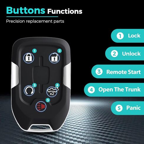 Key Fob for GMC Yukon Chevy Tahoe /Suburban HYQ1AA 2014 2015 2016 2017 Keyless Entry Key Shell case Cover in Kuwait