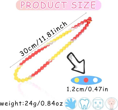 Teething Necklace for Baby,Chewing Necklace for Kids Sensory,Sensory Chew Necklaces for People with Autism, ADHD, and Fidgeting,Chew Necklaces for Sensory Kids,Teething Necklace for Mom in Saudi Arabia