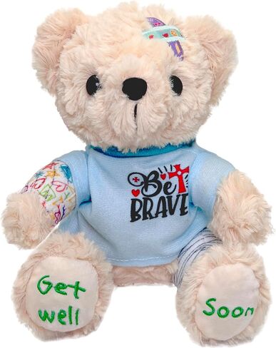 Breast Cancer Survivor Teddy Bear Stuffed Animal – Breast Cancer Gifts for Women, 8" Breast Cancer Awareness Stuffed Bear Plush Toy with Pink Ribbon Hat, Breast Cancer Comfort Gifts | I'm a Survivor in Kuwait