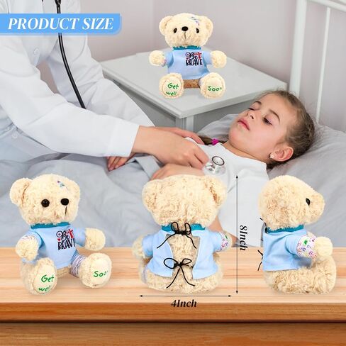 Breast Cancer Survivor Teddy Bear Stuffed Animal – Breast Cancer Gifts for Women, 8" Breast Cancer Awareness Stuffed Bear Plush Toy with Pink Ribbon Hat, Breast Cancer Comfort Gifts | I'm a Survivor in Kuwait