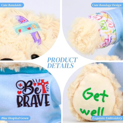 Breast Cancer Survivor Teddy Bear Stuffed Animal – Breast Cancer Gifts for Women, 8" Breast Cancer Awareness Stuffed Bear Plush Toy with Pink Ribbon Hat, Breast Cancer Comfort Gifts | I'm a Survivor in Kuwait