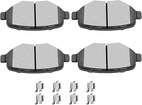 وسادات الفرامل السيراميكية من SCITOO، 8 قطع من وسادات الفرامل الأمامية والخلفية تناسب 11-17 لسيارة Ford Explorer، 09-19 لسيارة Ford Flex، 10-19 لسيارة Ford Taurus، 11 لسيارة Lincoln MKS، 10-14 لسيارة Lincoln MKT in Kuwait