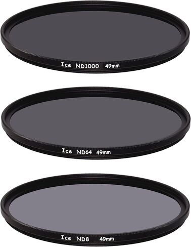 ICE 95mm Slim ND Filter Set ND1000 ND64 ND8 Neutral Density 43 10, 6, 3 Stop Optical Glass in Saudi Arabia