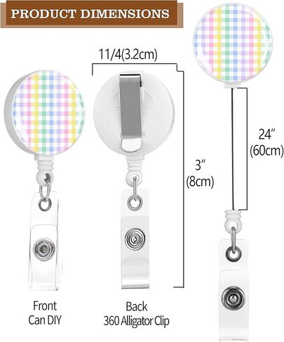 بكرات الشارة قابلة للسحب ، حاملي شارات الهوية قابلة للسحب ، حامل بطاقة هوية مقاطع شارة قابلة للسحب للمعلم ، الطالب ، عامل المكتب (زهرية رجعية) in Kuwait