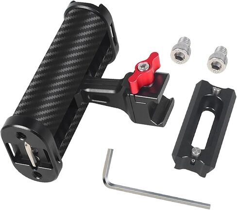 Quick Release Side Handle Grip with Quick Release Slider Compatible with SmallRig NEEWER Camera Cage, Portable Camera Cage Handle for Left or Right Hand, Up and Down Adjustable in Saudi Arabia