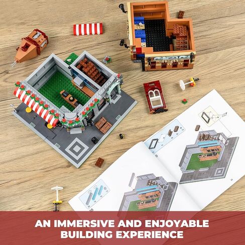 City Coffee House Mini Building Set - مجموعة منزل مقهى ثلاثية المستويات - الأعمار 8+ الأولاد والبنات in Kuwait