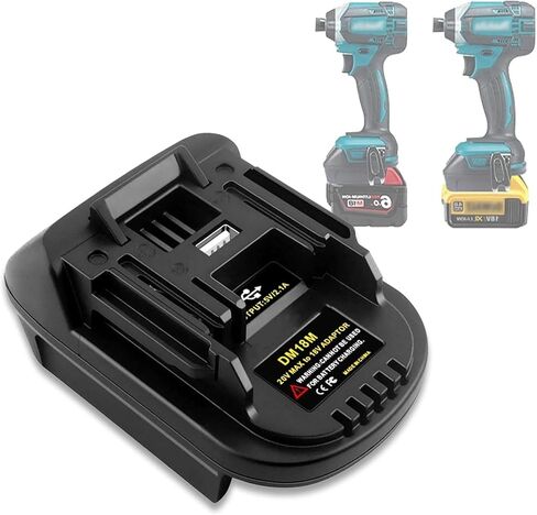 MT20DL Battery Adapter for Makita for Dewalt, for Makita 18V Lithium Battery Convert to for Dewalt 20V Power Tools(No Battery) in Saudi Arabia