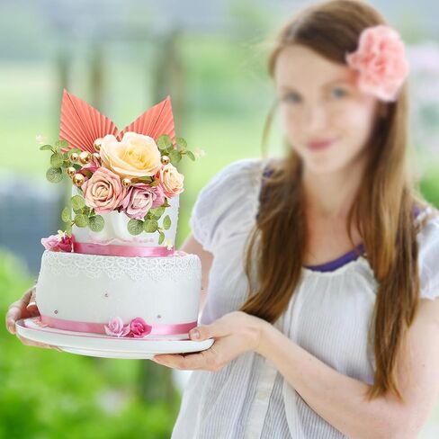 Gyufise 54Pcs Artificial Sunflower Cake Decorations Acrylic Happy Birthday Cake Topper Butterfly Balloon Cake Toppers for DIY Wedding Birthday Valentine's Day Party Supplies Yellow in Kuwait