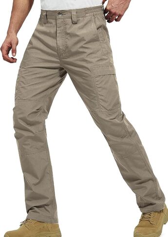 FREE SOLDIER Men's Cargo Pants Water Resistant Ripstop Tactical Pants for Men Work Pants Lightweight Outdoor Hiking Pants Men in Saudi Arabia
