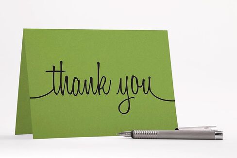 CutCardstock Thank You Note Cards & Occores - 25 بطاقة ومظاهر (Orange Fizz (Orange)) in Kuwait