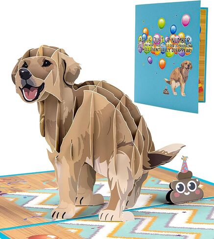 Funny Dog Birthday Pop Up Card, 3D Dog Happy Birthday Pop-Up Cards for Dog Lover, Kids, Mother, Father, Grandma, Grandpa, Wife in Saudi Arabia