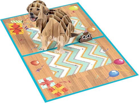 Funny Dog Birthday Pop Up Card, 3D Dog Happy Birthday Pop-Up Cards for Dog Lover, Kids, Mother, Father, Grandma, Grandpa, Wife in Saudi Arabia