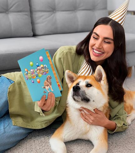 Funny Dog Birthday Pop Up Card, 3D Dog Happy Birthday Pop-Up Cards for Dog Lover, Kids, Mother, Father, Grandma, Grandpa, Wife in Saudi Arabia