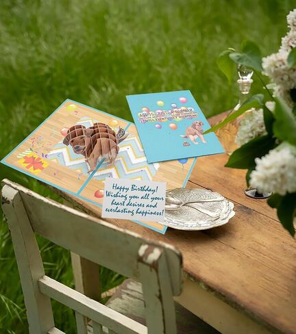 Funny Dog Birthday Pop Up Card, 3D Dog Happy Birthday Pop-Up Cards for Dog Lover, Kids, Mother, Father, Grandma, Grandpa, Wife in Saudi Arabia