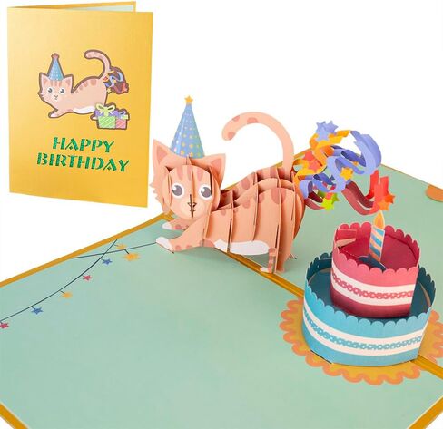 Funny Dog Birthday Pop Up Card, 3D Dog Happy Birthday Pop-Up Cards for Dog Lover, Kids, Mother, Father, Grandma, Grandpa, Wife in Saudi Arabia