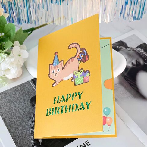 Funny Dog Birthday Pop Up Card, 3D Dog Happy Birthday Pop-Up Cards for Dog Lover, Kids, Mother, Father, Grandma, Grandpa, Wife in Saudi Arabia