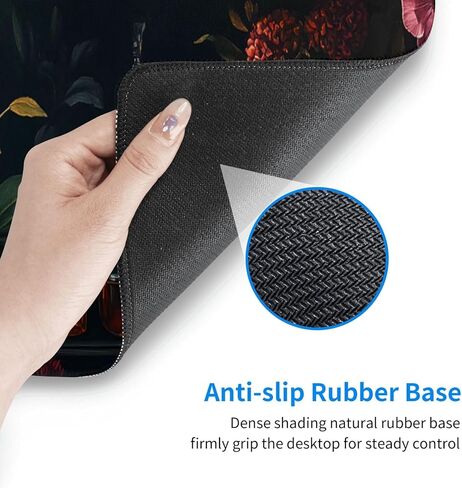 Gothic Skull and Glass Bottle Gaming Mouse Pad, Large Non-Slip Rubber Base Mousepad XL 31.5x11.8in, Keyboard Mouse Mat, Desk Pad with Stitched Edges for Gamer Home&Office in Kuwait