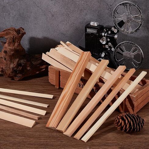 OLYCRAFT 34Pcs 5 Sizes Triangle Wood Sticks 9.8 Inch Long Unfinished Wooden Dowel Rod Triangle Dowels Strips 9.5/10/15/16/20mm Hardwood Dowel Sticks DIY Crafts Sticks for Crafting Arts Projects in Saudi Arabia